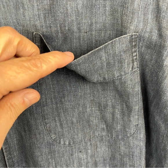 Eddie Bauer Mens 100% Linen Button Down Long Sleeve Shirt Size S Business Casual - Picture 2 of 8